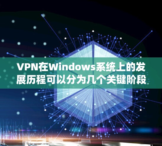 VPN在Windows系统上的发展历程可以分为几个关键阶段，每个阶段都伴随着技术的进步和用户需求的变化。以下是详细的历史概述