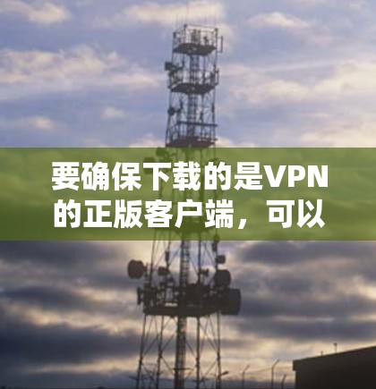 要确保下载的是VPN的正版客户端，可以按照以下步骤操作